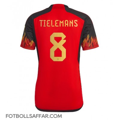 Belgien Youri Tielemans #8 Hemmatröja VM 2022 Kortärmad